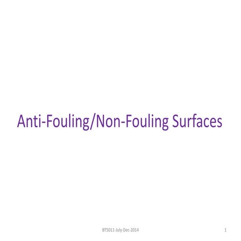15. anti fouling surfaces