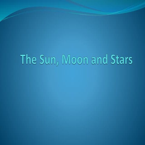 15.the sun, moon and stars