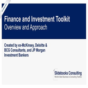 Finance and Investment Toolkit 