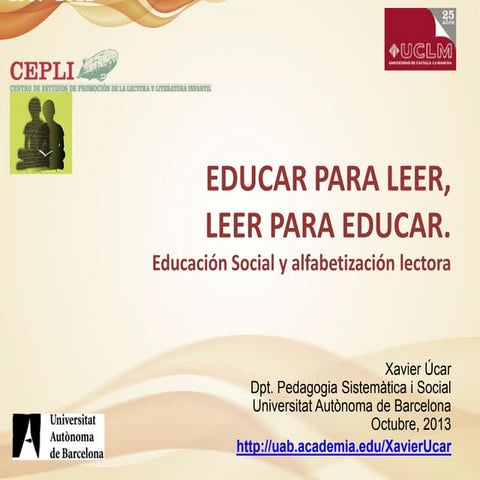 Educar para leer. Leer para educar