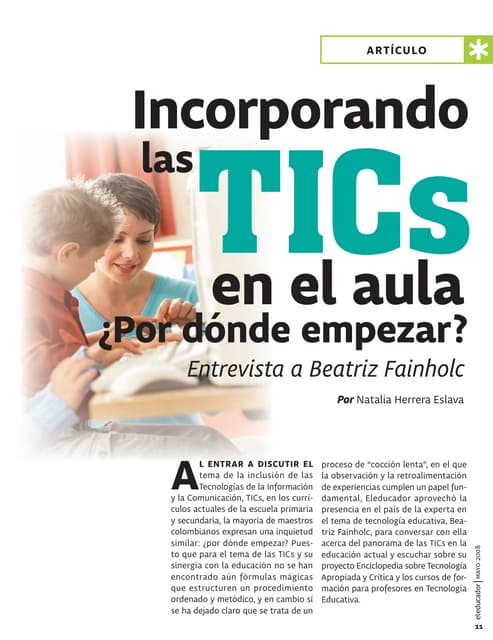 Incorporando Las TIC En El Aula