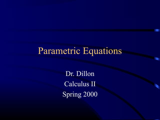 1579 parametric equations