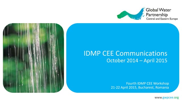 Fourth IDMP CEE workshop: IDMP CEE Communications by Gergana Majercakova