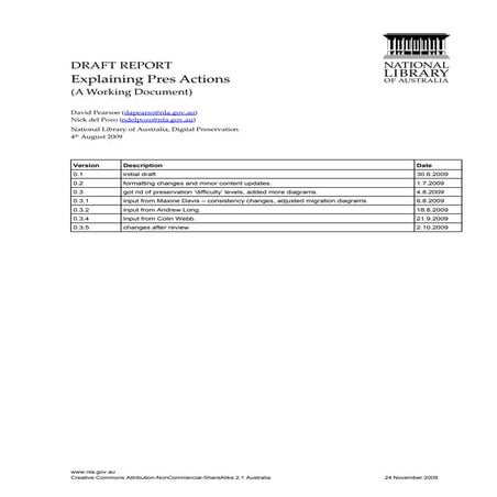 Explaining Pres Actions