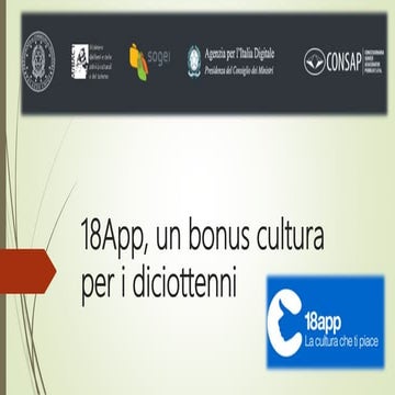 18 app, un bonus cultura per i diciottenni