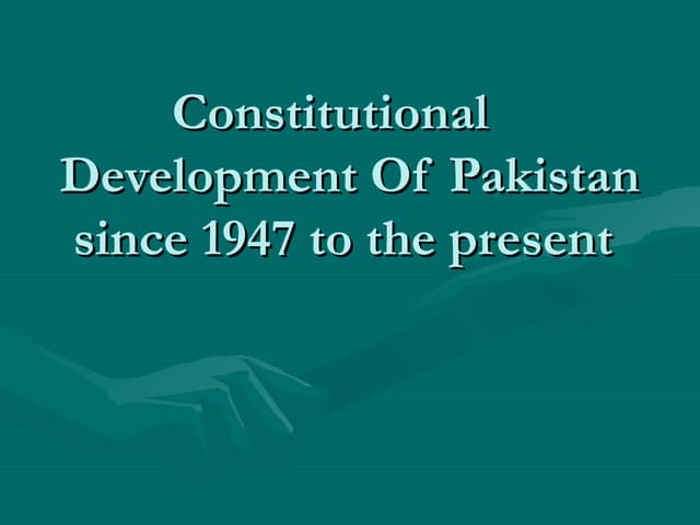 1956 constitution of Pakistan