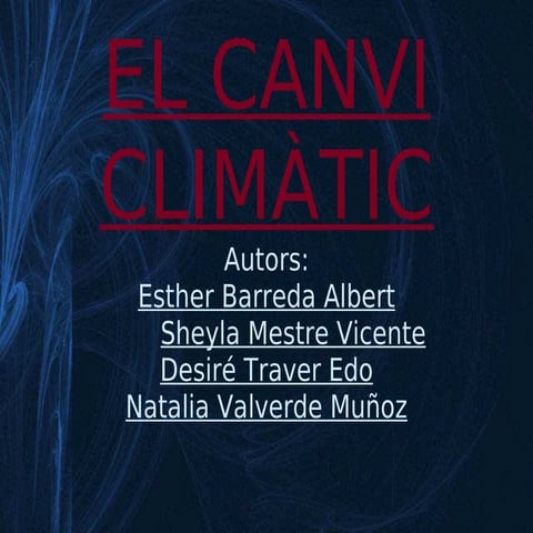 1 Baxa G4 Canvi Climatic