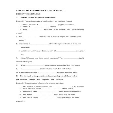 1ºbach review of tenses 
