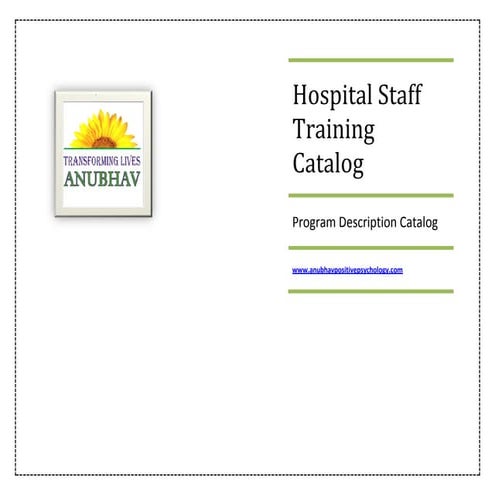 Hospital Staff Training Catalog Anubhav Interactives