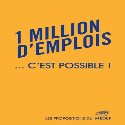 1 million d'emplois... c'est possible