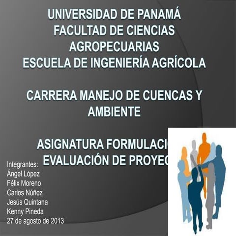 FORMULACION Y EVALUACION DE PROYECTOS AGROPECUARIOS