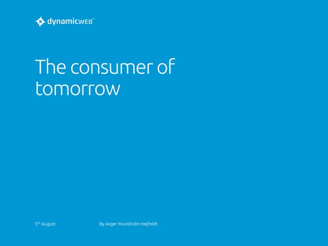 1st Web Cross Channel Seminar - Fremtidens Forbruger (Asger)