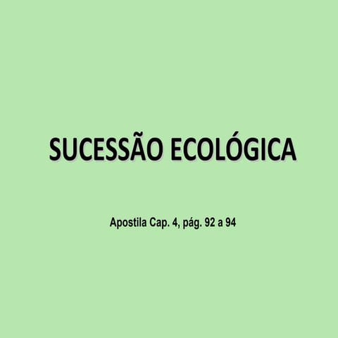 1 sucessão ecológica