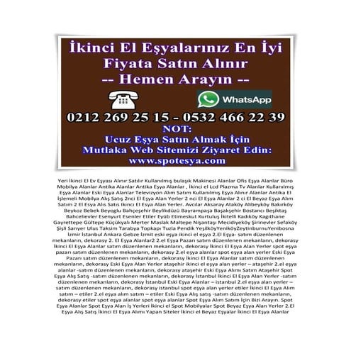 Eski mobilya alan eskiciler 