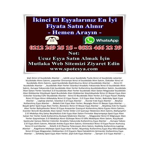 2.el lcd alan yerler istanbul