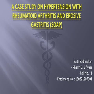 2. a case study on hypertension with rheumatoid arthritis and erosive gastritis