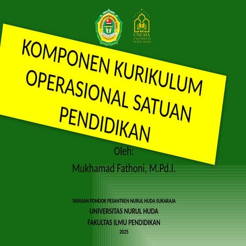 Komponen Kurikulum Operasional Satuan Pendidikan.pptx