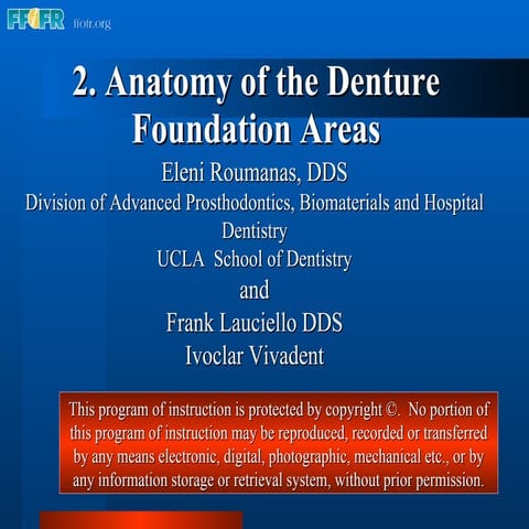 2.anatomy  of the denture foundation areas