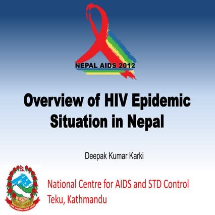 Epidemiology of HIV in Nepal, 2012