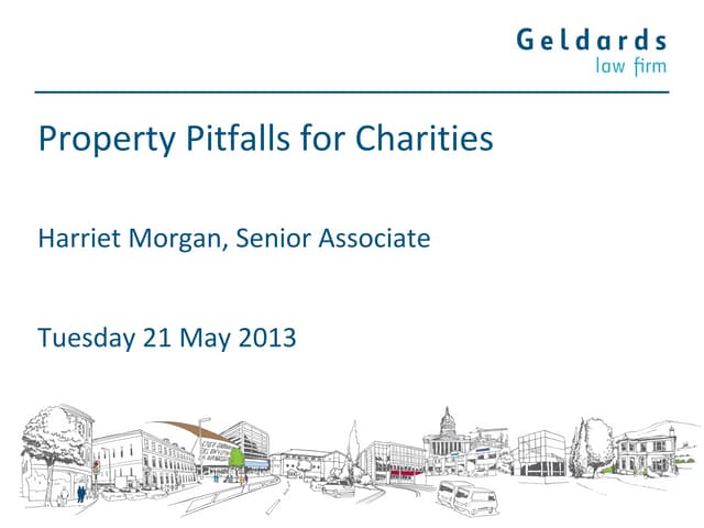 Property pitfalls for charities
