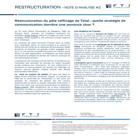 La stratégie media de Total