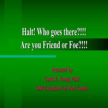 Dr. Curtis Young - Beneficial Insects and Cover Crops