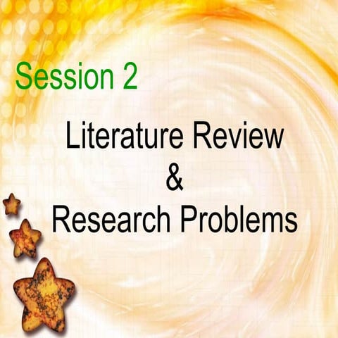Session 2 Literature Review