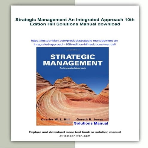 Strategic Management An Integrated Approach 10th Edition Hill Solutions Manual