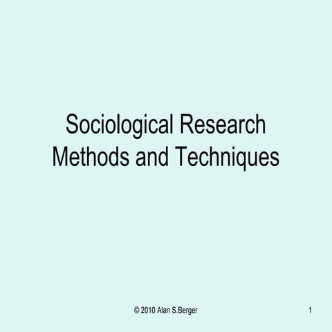 201.04 sociological research methods