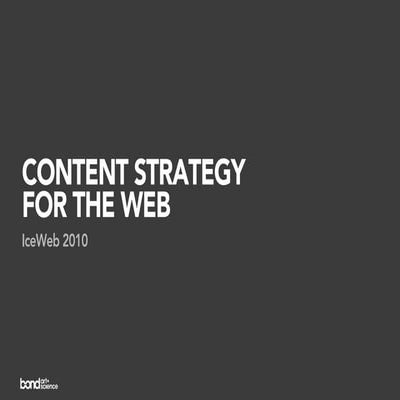 Content Strategy for the Web