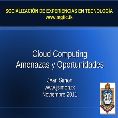 2011 11 18 ponencia cloud computing