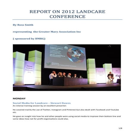 2012 landcare conference