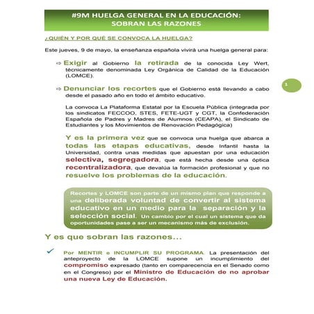 2013 05 07 argumentos para la huelga 9 m
