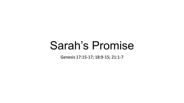 Sarah's Promise
