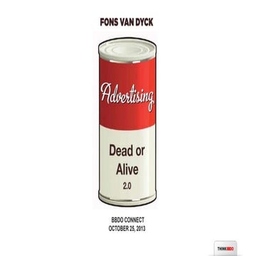 BBDO Connect - Advertising Dead or Alive 2.0