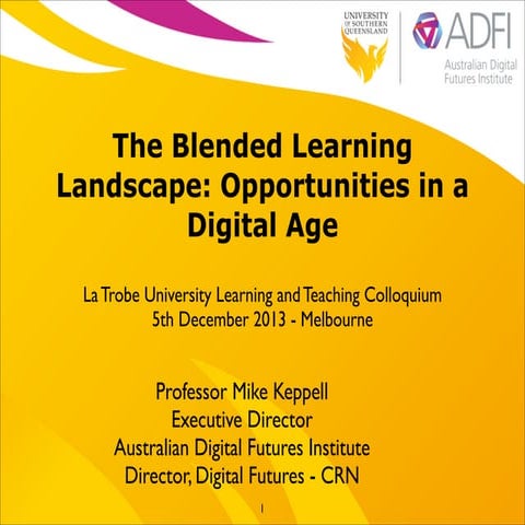 The Blended Learning Landscape