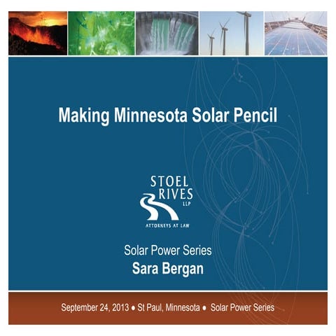 Fresh Energy's 2013 Power Breakfast | Sara Bergan: Case Study