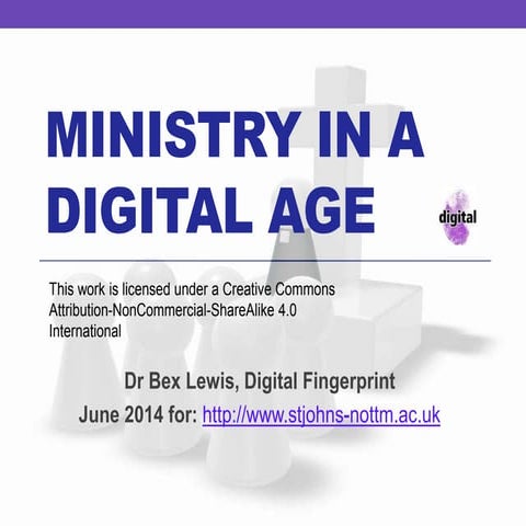 Media for Ministry, St John's Nottingham, June 2014 with @drbexl