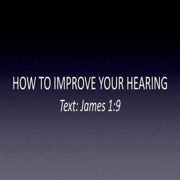 How To Improve Your Hearing