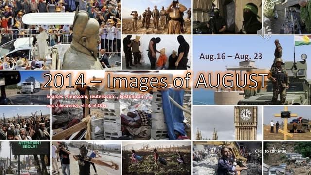 2014 - Images of AUGUST - Aug 16- Aug 23