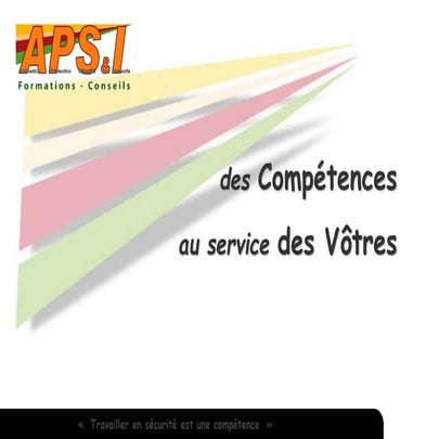 APS&I Formations - présentation 2016
