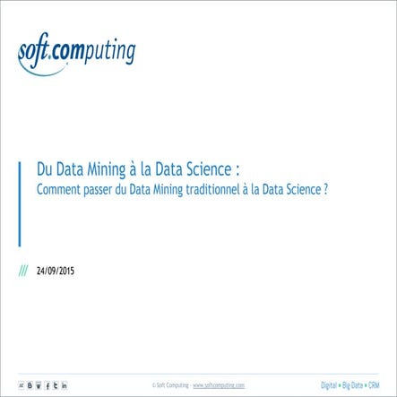 Du Data Mining à la Data Science