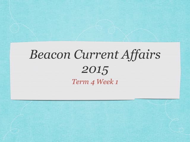 2015 current affairs term 4 week 1