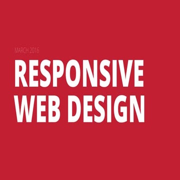 Responsive Web Design Basics