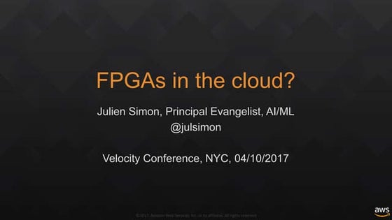 FPGAs in the cloud? (October 2017)