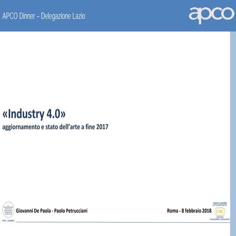 2018.08 02 apco dinner industry 4.0-de paola+petrucciani_finale