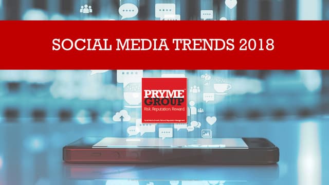 Social Media Trends 2018