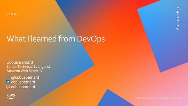 2019-11-09 DevOpsNG - What I've learned from DevOps