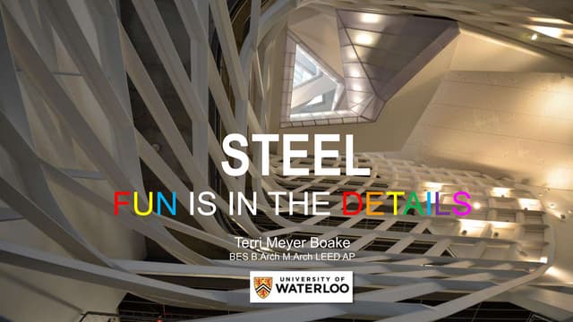 2019 CISC Montreal Event - Steel: Fun is in the Details