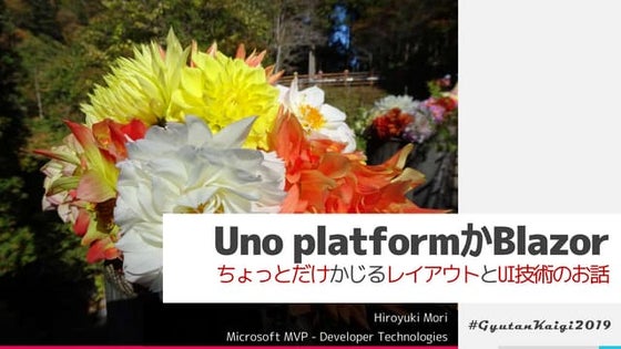 Uno Platform か Blazor